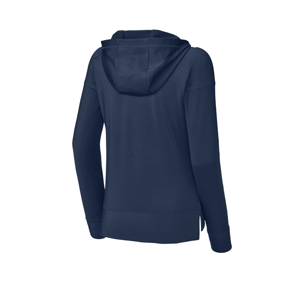 Sport-Tek Ladies Sport-Wick Stretch 1/2-Zip Hoodie... from ASI 84863 SanMar
