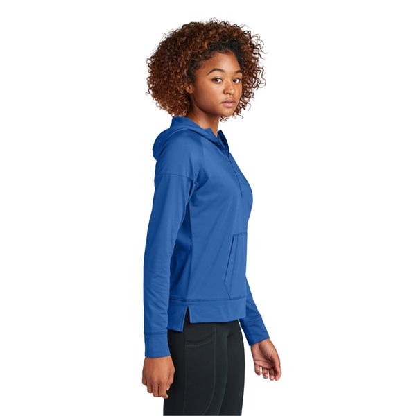 Sport-Tek Ladies Sport-Wick Stretch 1/2-Zip Hoodie... from ASI 84863 SanMar