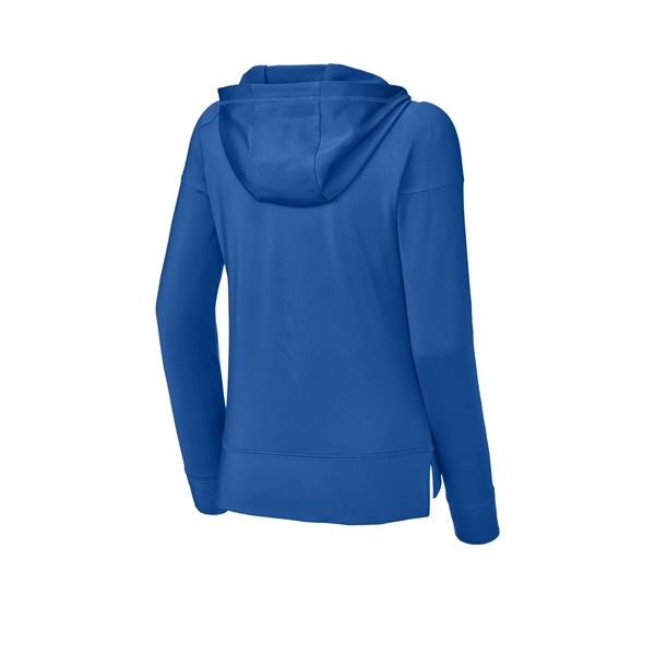 Sport-Tek Ladies Sport-Wick Stretch 1/2-Zip Hoodie... from ASI 84863 SanMar