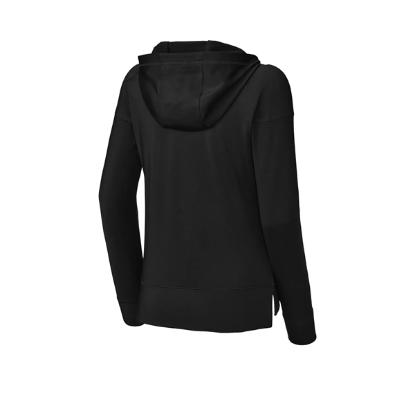 Sport-Tek Ladies Sport-Wick Stretch 1/2-Zip Hoodie... from ASI 84863 SanMar