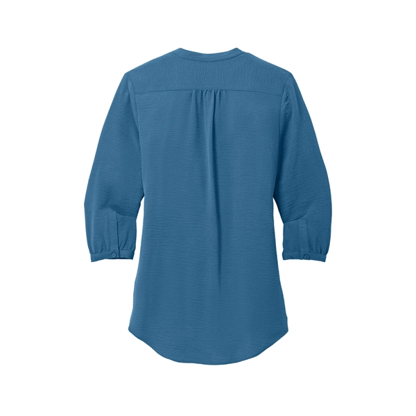 Port Authority Ladies 3/4-Sleeve Textured Crepe Tunic... from ASI 84863 SanMar