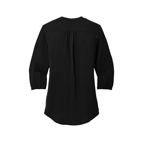 Port Authority Ladies 3/4-Sleeve Textured Crepe Tunic... from ASI 84863 SanMar