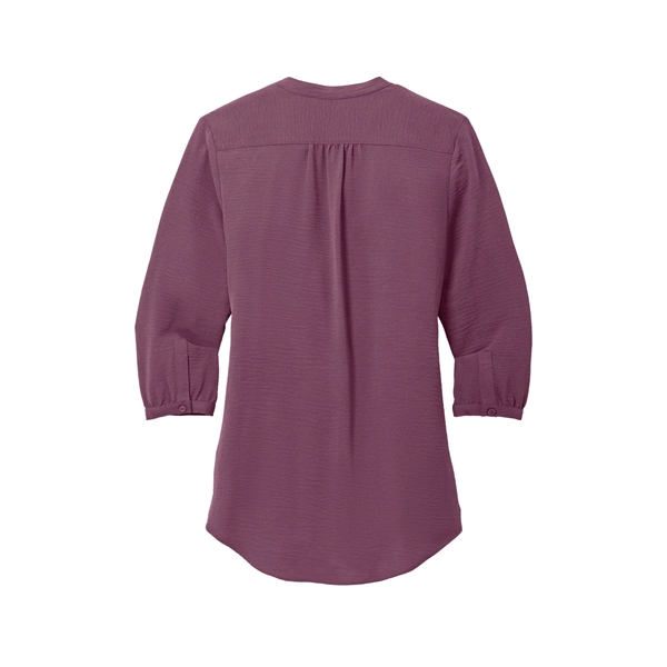 Port Authority Ladies 3/4-Sleeve Textured Crepe Tunic... from ASI 84863 SanMar