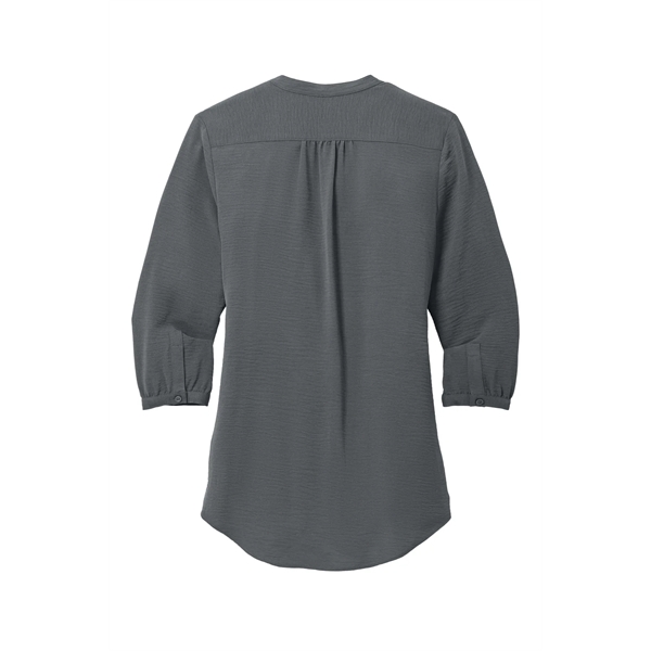 Port Authority Ladies 3/4-Sleeve Textured Crepe Tunic... from ASI 84863 SanMar