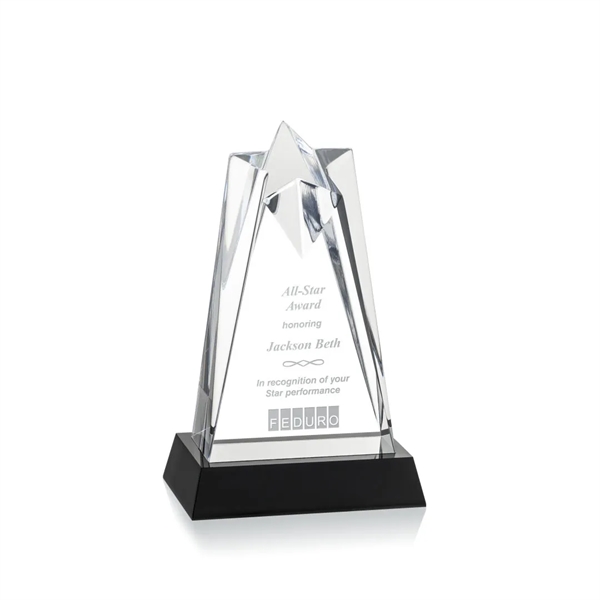 The Striking Acrylic Rosina Star Award is mounted on a sleek... from ASI 84592 St Regis Group / St Regis