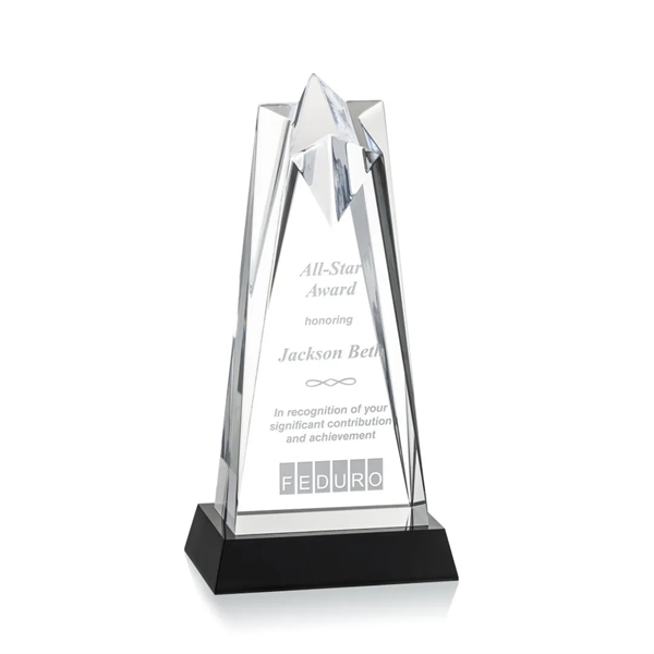 The Striking Acrylic Rosina Star Award is mounted on a sleek... from ASI 84592 St Regis Group / St Regis