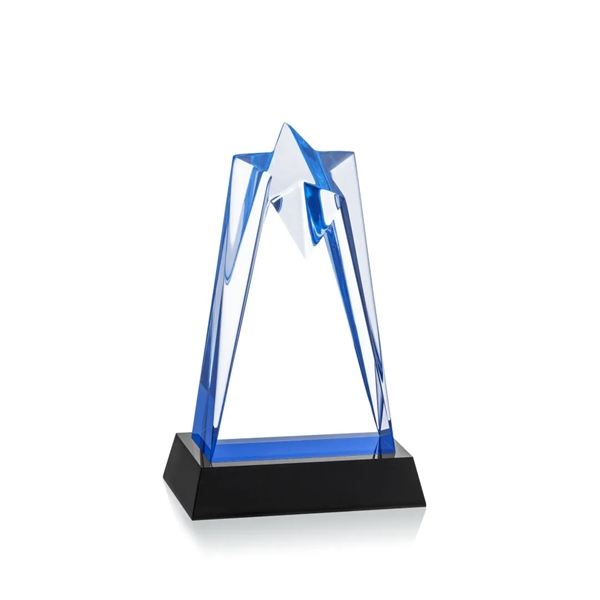The Striking Blue Acrylic Rosina Star Award is mounted on a... from ASI 84592 St Regis Group / St Regis