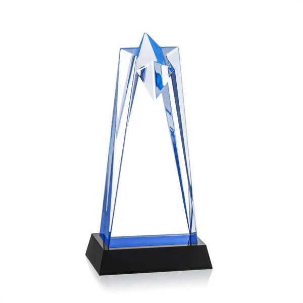 The Striking Blue Acrylic Rosina Star Award is mounted on a... from ASI 84592 St Regis Group / St Regis