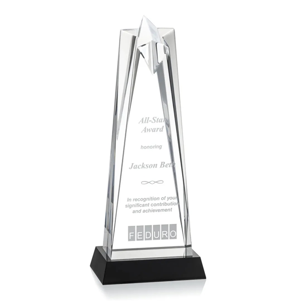 The Striking Acrylic Rosina Star Award is mounted on a sleek... from ASI 84592 St Regis Group / St Regis
