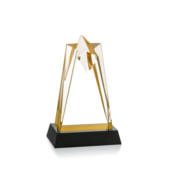 The Striking Gold Acrylic Rosina Star Award is mounted on a... from ASI 84592 St Regis Group / St Regis