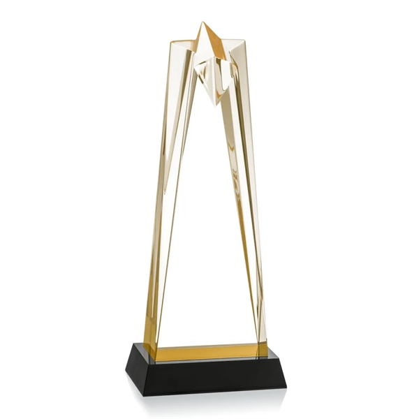 The Striking Gold Acrylic Rosina Star Award is mounted on a... from ASI 84592 St Regis Group / St Regis