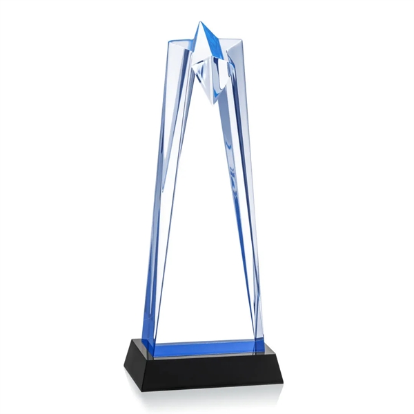 The Striking Blue Acrylic Rosina Star Award is mounted on a... from ASI 84592 St Regis Group / St Regis