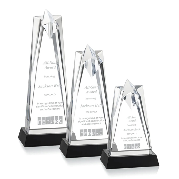 The Striking Acrylic Rosina Star Award is mounted on a sleek... from ASI 84592 St Regis Group / St Regis