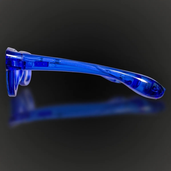 Classic retro-look sunglasses with sound reactive option and LED lights with... from ASI 42016 Brighter Promotions Inc