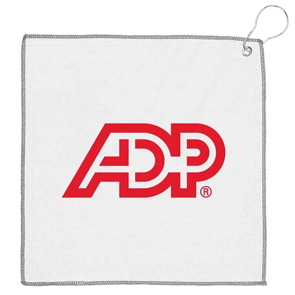 12" x 12" Recycled Golf Towel with Carabiner... from ASI 57956 Graphco line