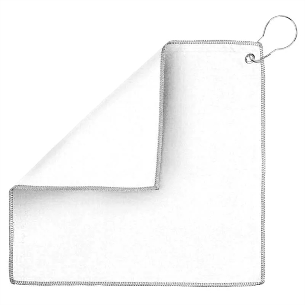 12" x 12" Recycled Golf Towel with Carabiner... from ASI 57956 Graphco line