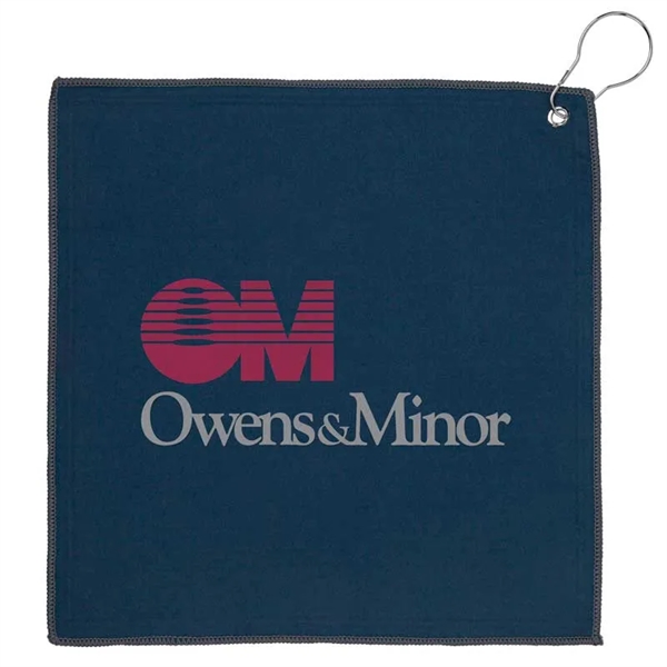 12" x 12" Recycled Golf Towel with Carabiner... from ASI 57956 Graphco line