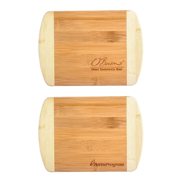8" x 5 3/4" two tone cutting board made of eco-friendly... from ASI 88060 Snugz/USA Inc