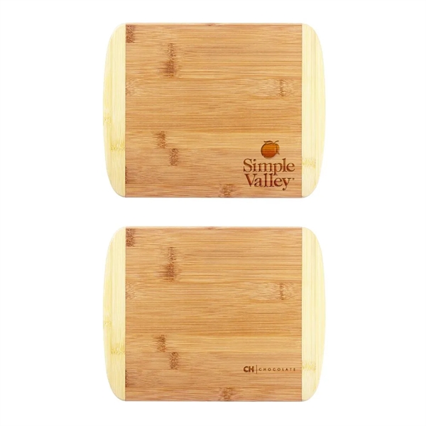 11" x 8 3/4" two-tone cutting board that's made of bamboo.... from ASI 88060 Snugz/USA Inc