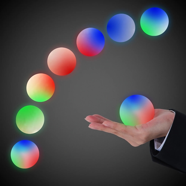 2" light-up rainbow morph LED fusion bounce ball.... from ASI 42016 Brighter Promotions Inc / Chemical Light™ Liquid Light