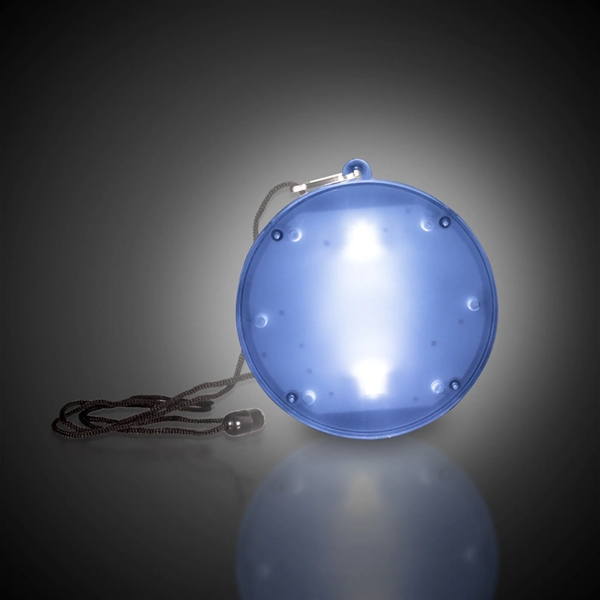 Multi-colored LED disc pendant with different light functions... from ASI 42016 Brighter Promotions Inc