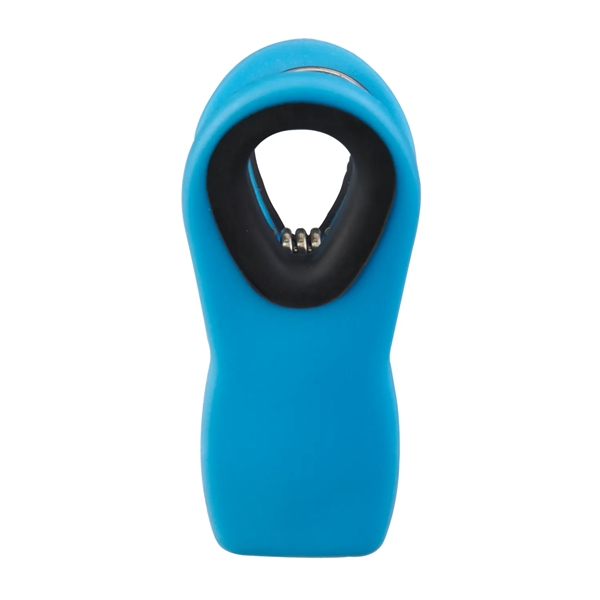 Small bag clip with magnet, black rubber ring, and interior gripper.... from ASI 52840 Evans Manufacturing