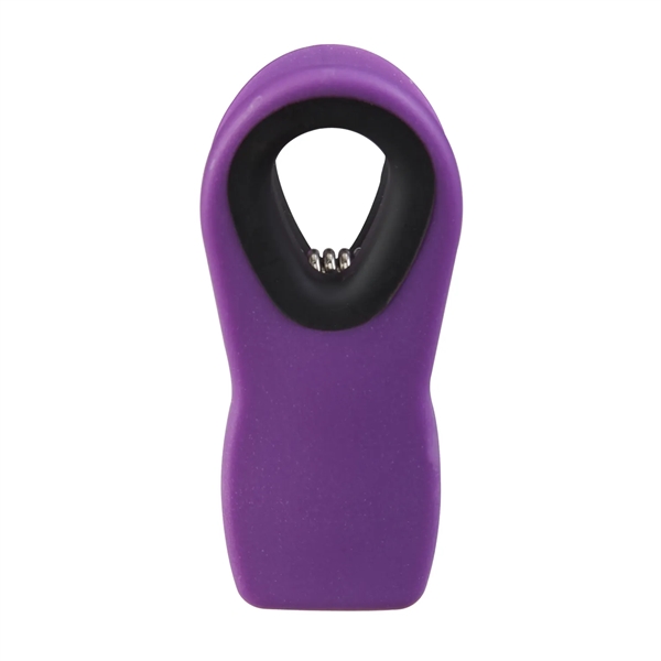 Small bag clip with magnet, black rubber ring, and interior gripper.... from ASI 52840 Evans Manufacturing