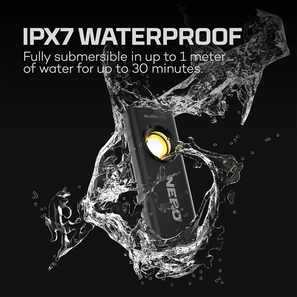 The NEBO SLIM+ is a thin, powerful, rechargeable 1,200 lumen light... from ASI 46170 Compass Industries Inc