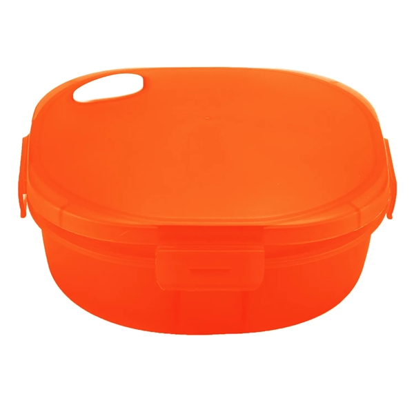 Microwave and dishwasher safe food steamer with vent lid and flip-down... from ASI 52840 Evans Manufacturing