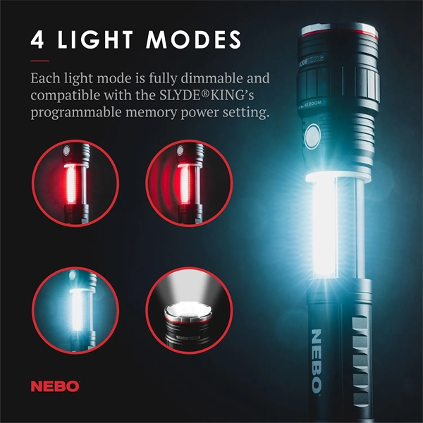 The NEBO SLYDE™ KING Amazing Rechargeable Work Light and Flashlight at... from ASI 46170 Compass Industries Inc