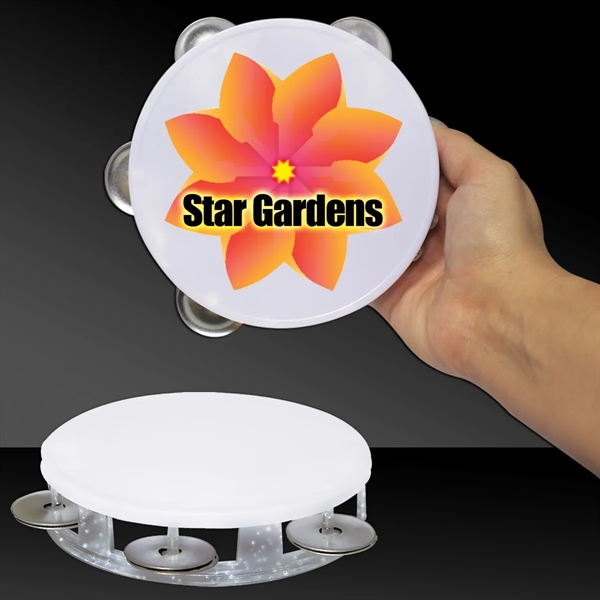 5.5" plastic glitter tambourines... from ASI 42016 Brighter Promotions Inc / Chemical Light™