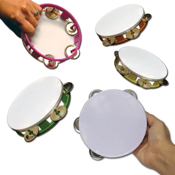 5 1/2" plastic tambourines in assorted colors... from ASI 42016 Brighter Promotions Inc / Chemical Light™