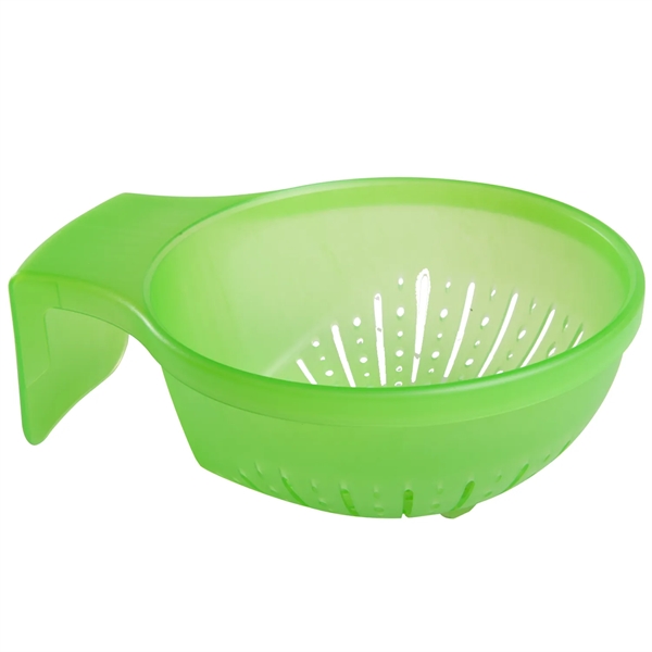 Over-the-sink strainer attaches to a center divide of a double basin... from ASI 52840 Evans Manufacturing