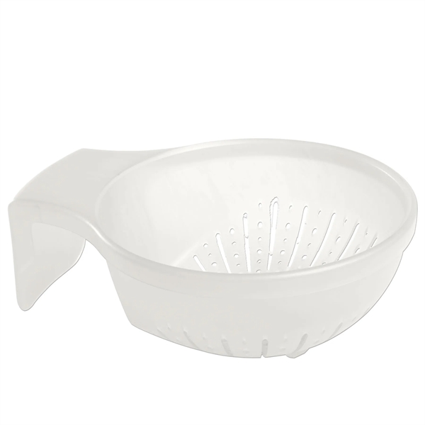 Over-the-sink strainer attaches to a center divide of a double basin... from ASI 52840 Evans Manufacturing