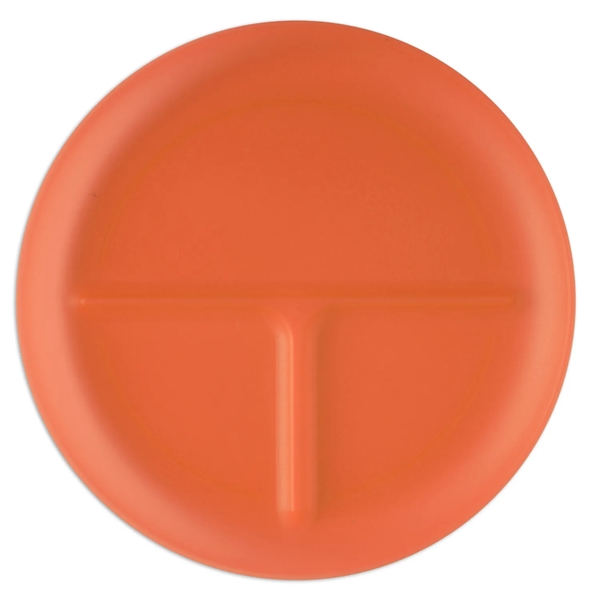 Durable Food Grade Polypropylene plate with three compartments.... from ASI 52840 Evans Manufacturing