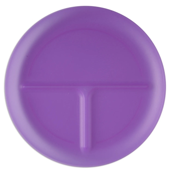 Durable Food Grade Polypropylene plate with three compartments.... from ASI 52840 Evans Manufacturing