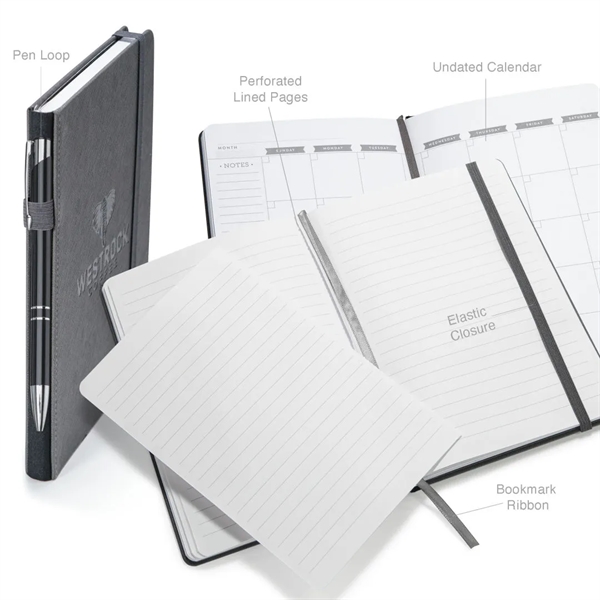 Eccolo® Memphis Journal w/Elastic Pen Loop - (M)... from ASI 84592 St Regis Group