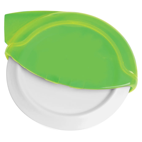 Pizza Cutter easily slices pizzas, quesadillas, brownies and more. Contoured blade... from ASI 52840 Evans Manufacturing