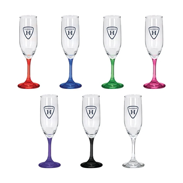 6.25 oz. glass champagne flute with sturdy base, long stem and... from ASI 88060 Snugz/USA Inc