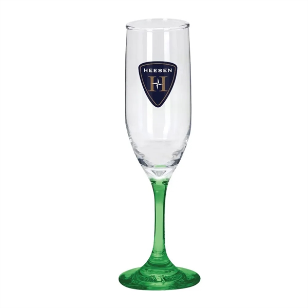 6.25 oz. glass champagne flute with sturdy base, long stem and... from ASI 88060 Snugz/USA Inc