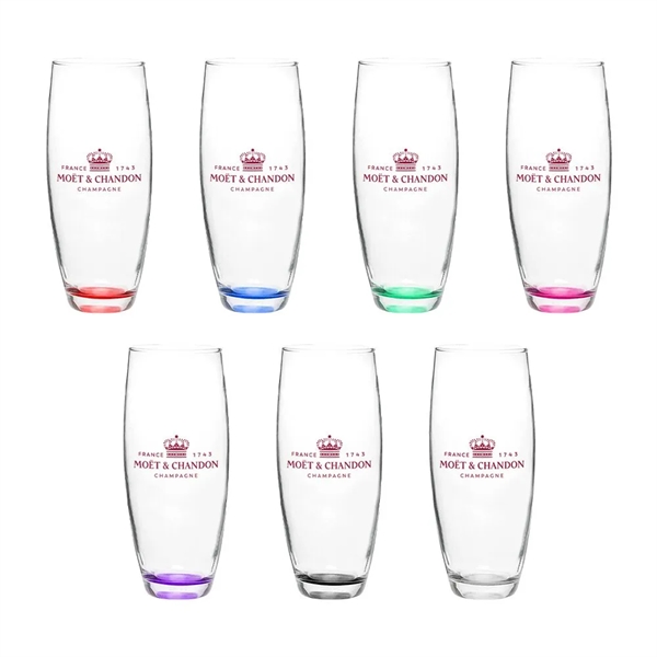 9 oz. glass champagne flute with stemless design.... from ASI 88060 Snugz/USA Inc