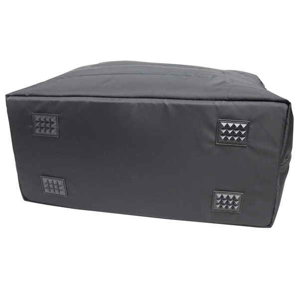 unisex carry-on duffle, quilted pattern combined with shiny nylon spacious main... from ASI 79384 Preferred Nation Inc