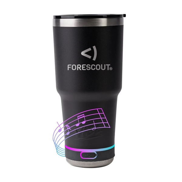 Vibe tumbler with detachable Bluetooth speaker and dancing LED lights... from ASI 38120 Ball Pro / Diversified Quality Kitchenware / Diversified Quality Kitchenware By Ball Pro