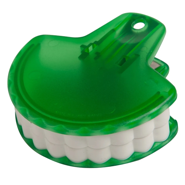 Teeth shaped utility clip, to hold papers, recipes, and tightly seal... from ASI 52840 Evans Manufacturing