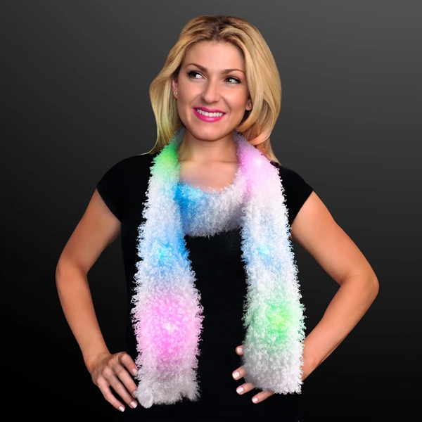 LED Scarf with Multicolor Lights, 5 Feet Long; Blank Stock... from ASI 34194 ALightPromos