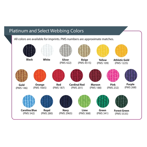 Custom woven wristbands with slide closure w/ black slide closure -... from ASI 92980 WOV-IN® / Universal Strap/Wov-In Line