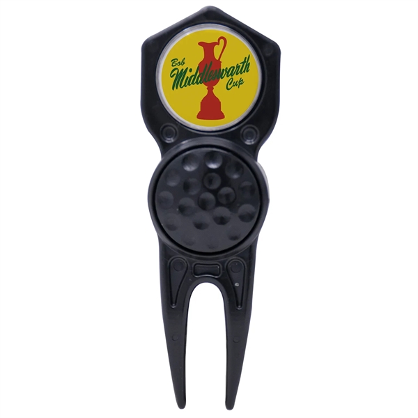 Golf divot tool, golf ball marker and fidget spinner combo... from ASI 38120 Ball Pro / Diversified Quality Kitchenware