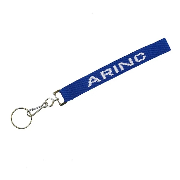 6-1/2" key strap made of woven polypropylene with large split ring... from ASI 92980 WOV-IN® / Universal Strap/Wov-In Line