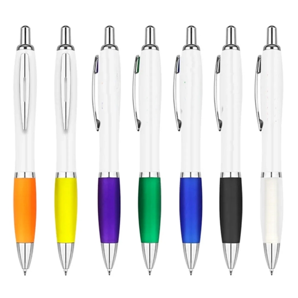 Curvy ballpoint pen plus 1 color pad imprint on 1 location... from ASI 37218 Athena Promo (tm)