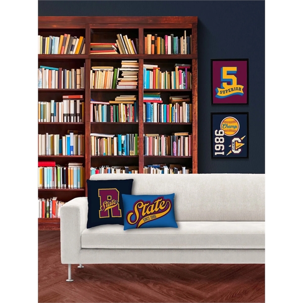 14" x 20" decorative pillow with double-sided, dye sublimation printed pillow... from ASI 87188 Showdown Displays